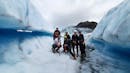 Group of people on a glacier hike.