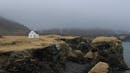 Lonely house standing right next to a cliff.