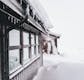 House in Iceland covered with snow